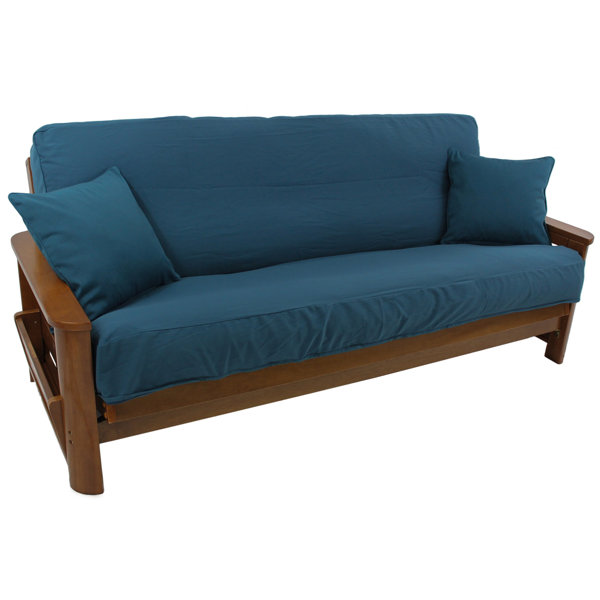 Winston Porter Box Cushion Futon Slipcover & Reviews Wayfair